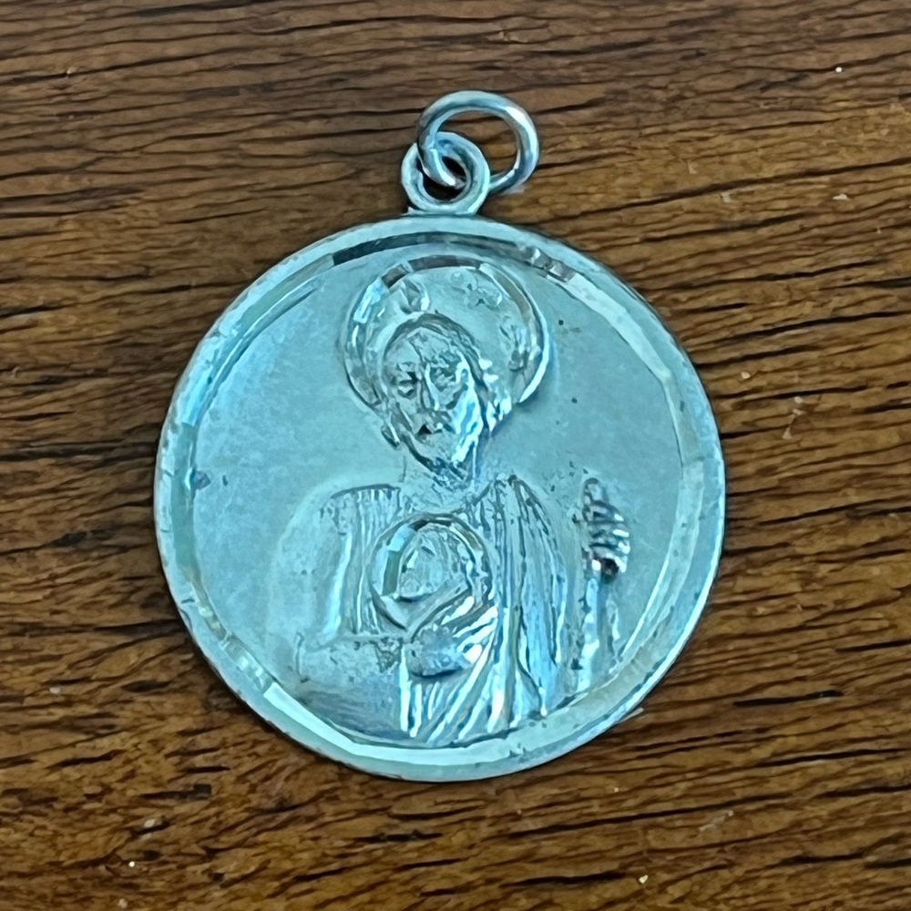 St Jude Medal National Shrine Claritin Religious Pendant
